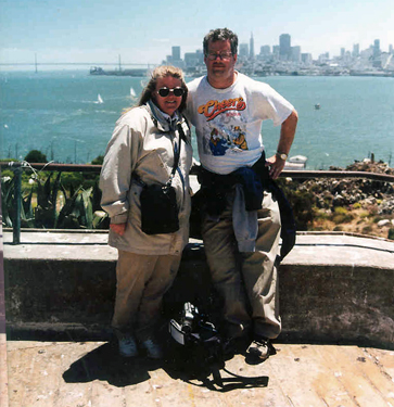 Debbie and Frank on Alcatraz