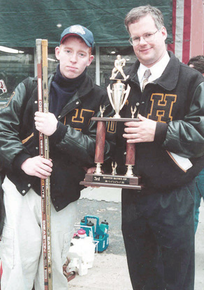 Ryan and Uncle Frank at the 2003 Mayor's Cup