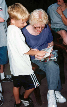 Danial with Grandma