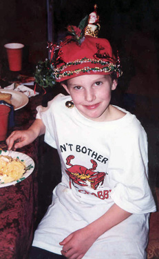 Liam at Christmas