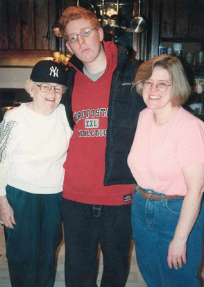 Ryan with Aunt Debbie and Grandma