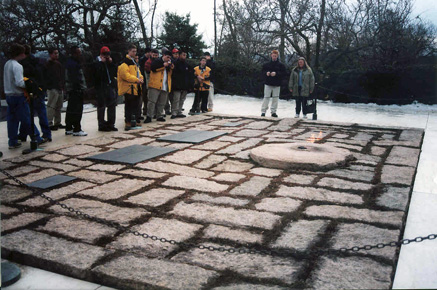 ted kennedy grave. JV at Kennedy#39;s grave